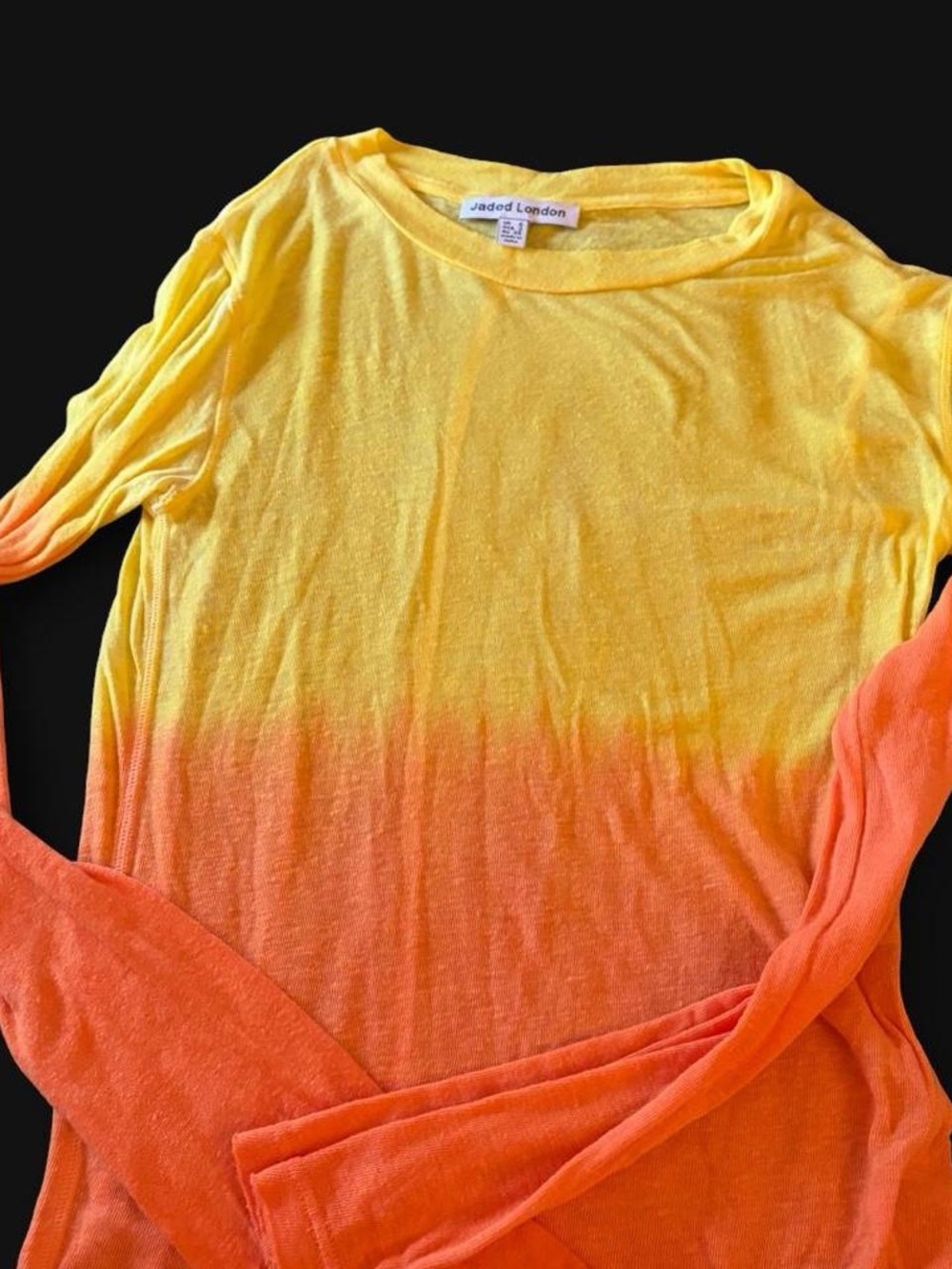 Jaded London yellow and orange ombré long sleeve